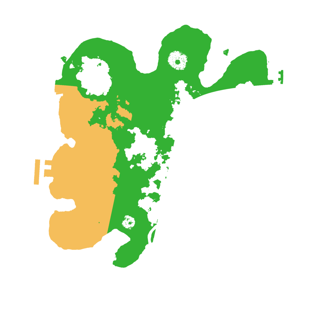 Biome Rust Map: Procedural Map, Size: 2500, Seed: 49998