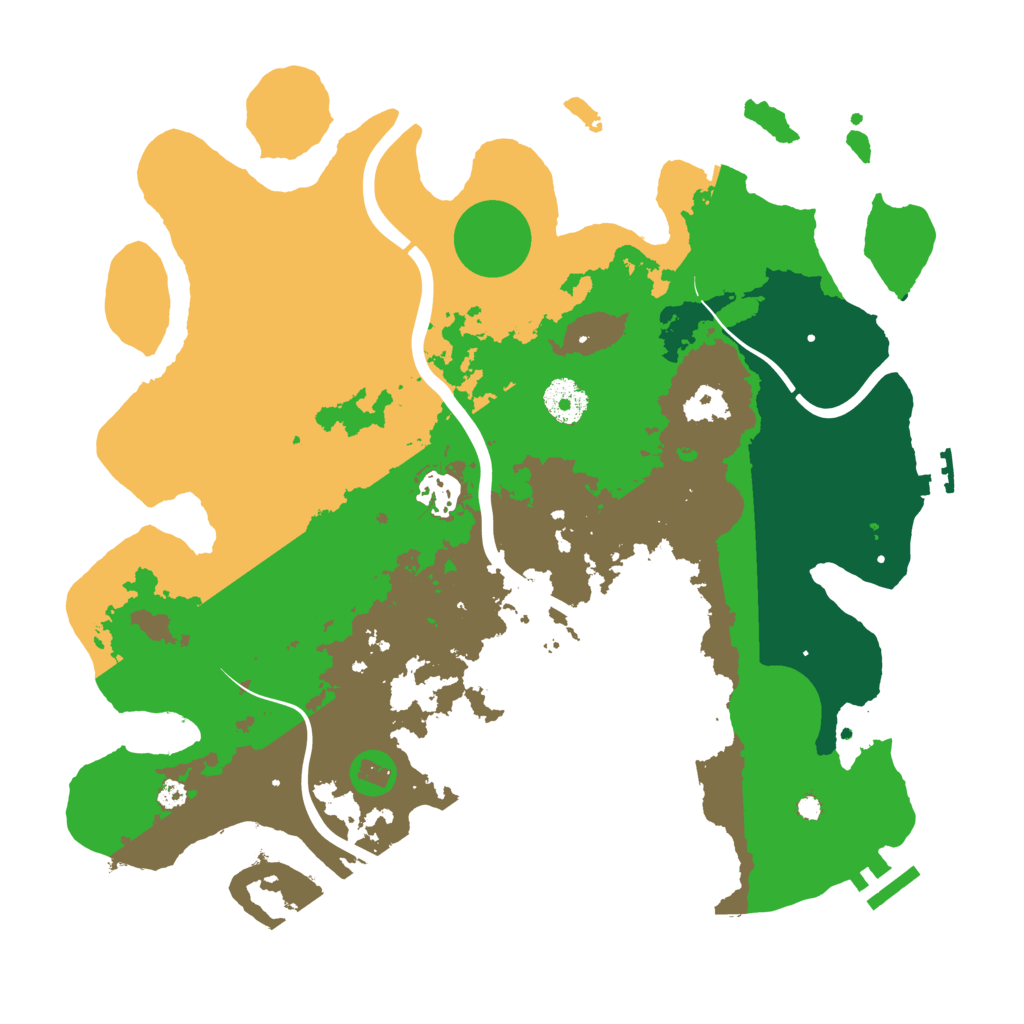 Biome Rust Map: Procedural Map, Size: 3500, Seed: 228598610