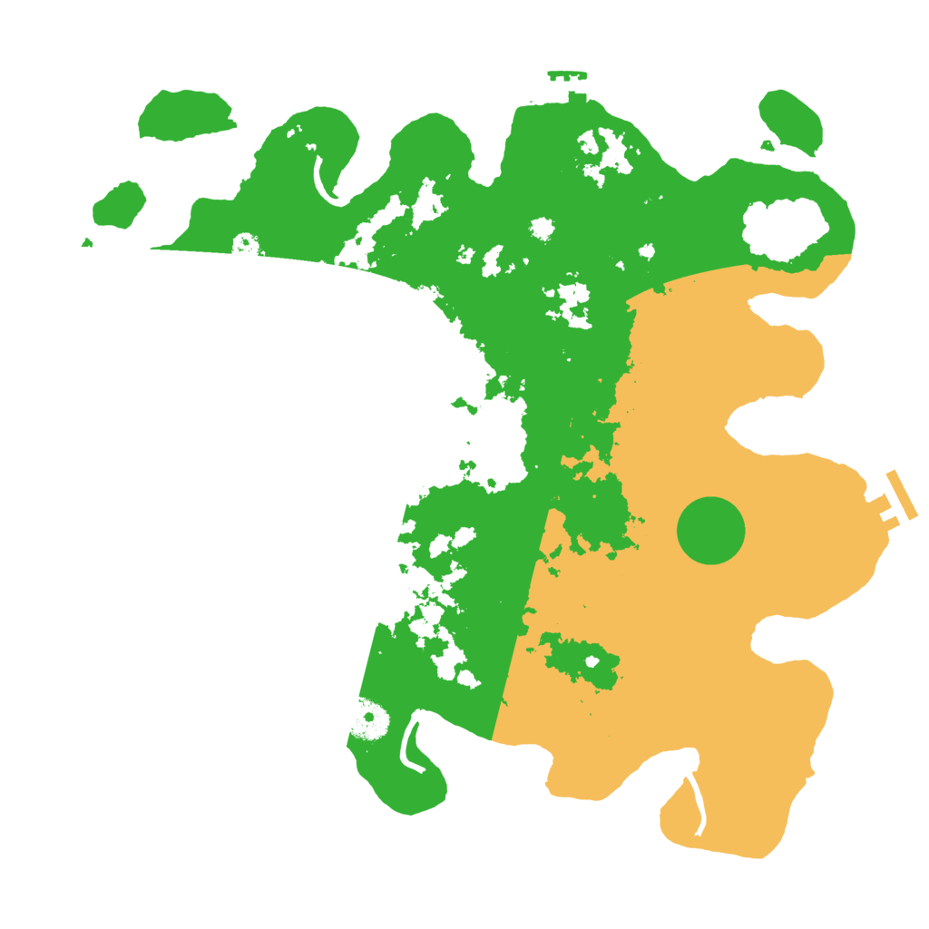 Biome Rust Map: Procedural Map, Size: 3600, Seed: 2033