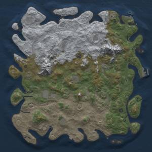 Thumbnail Rust Map: Procedural Map, Size: 5000, Seed: 1926733290, 19 Monuments