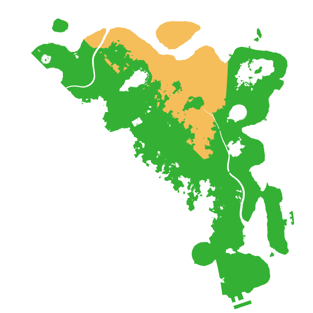 Biome Rust Map: Procedural Map, Size: 3500, Seed: 1212854129