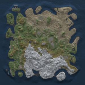 Thumbnail Rust Map: Procedural Map, Size: 4250, Seed: 1575404273, 19 Monuments