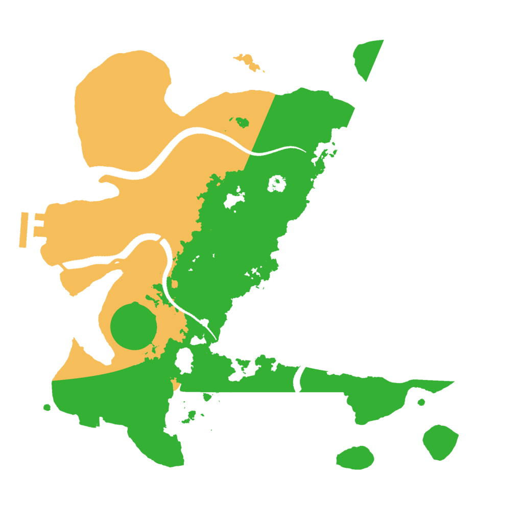 Biome Rust Map: Procedural Map, Size: 3000, Seed: 1413206093