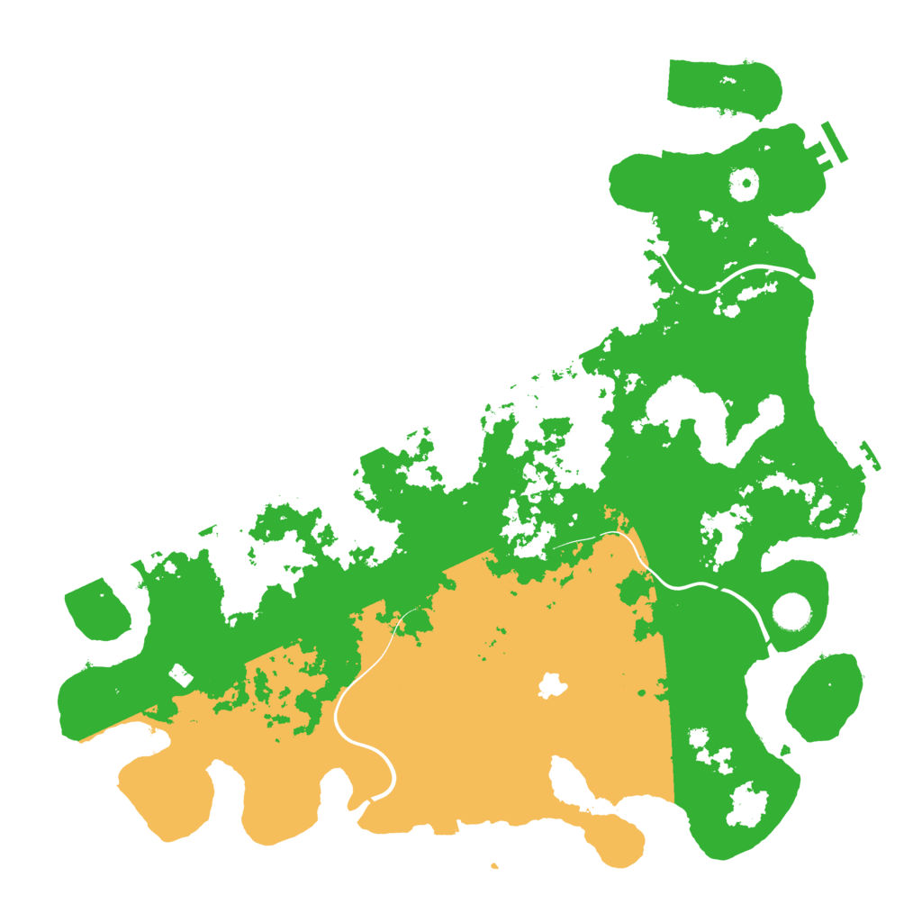 Biome Rust Map: Procedural Map, Size: 4300, Seed: 668396031