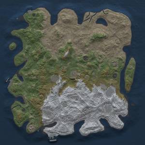 Thumbnail Rust Map: Procedural Map, Size: 4500, Seed: 56969, 19 Monuments