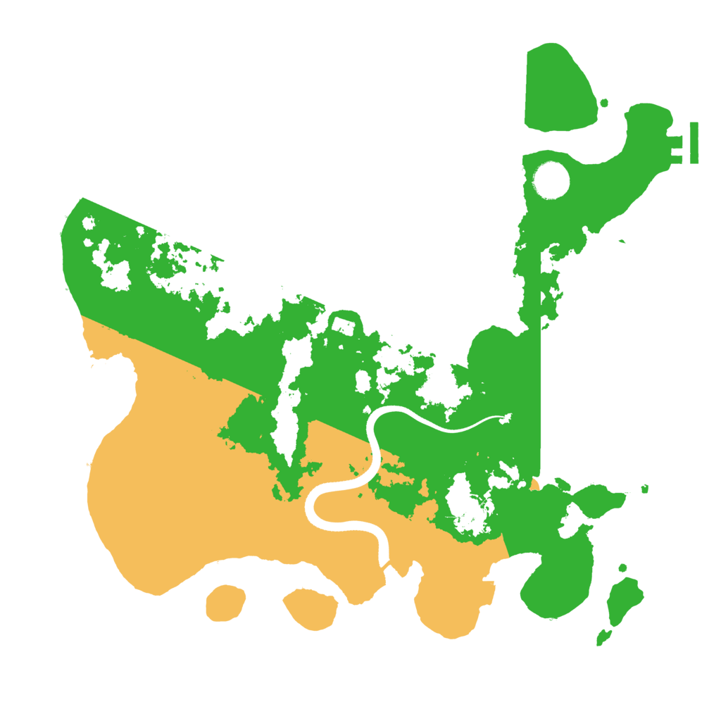 Biome Rust Map: Procedural Map, Size: 3500, Seed: 1235799902