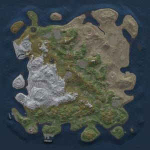 Thumbnail Rust Map: Procedural Map, Size: 4250, Seed: 308810619, 19 Monuments