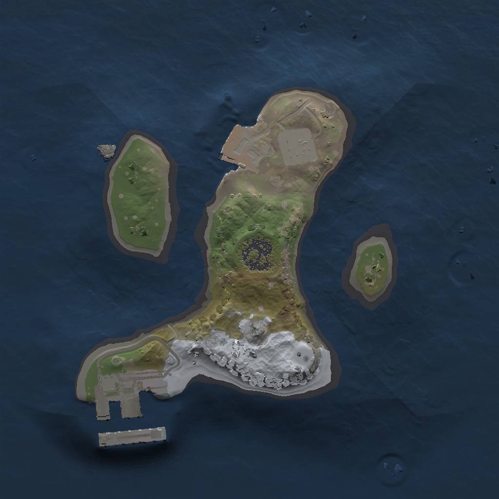 Rust Map: Procedural Map, Size: 1500, Seed: 1635112493, 4 Monuments