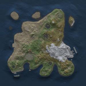 Thumbnail Rust Map: Procedural Map, Size: 2600, Seed: 214142, 10 Monuments