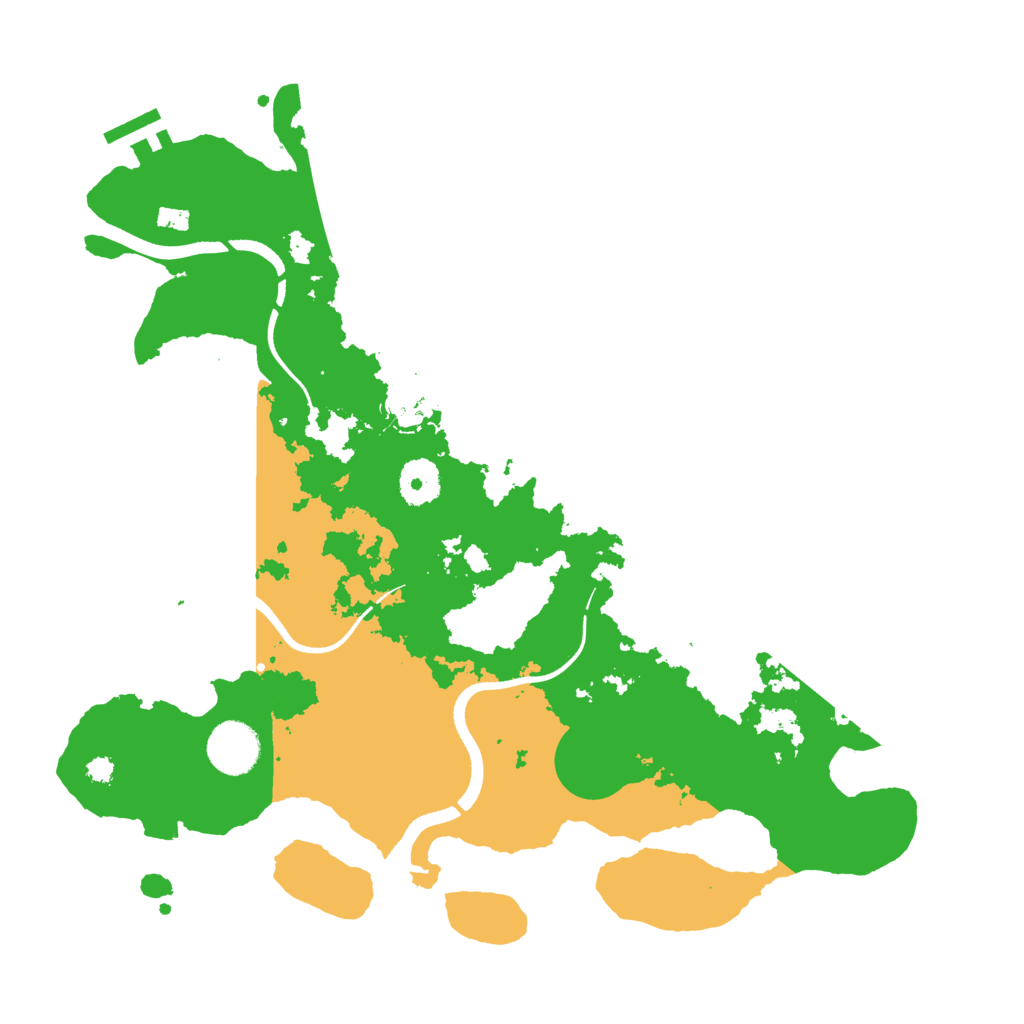 Biome Rust Map: Procedural Map, Size: 3500, Seed: 669425696