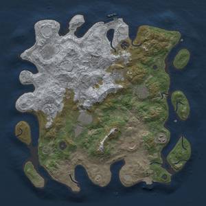 Thumbnail Rust Map: Procedural Map, Size: 3850, Seed: 77661594, 16 Monuments