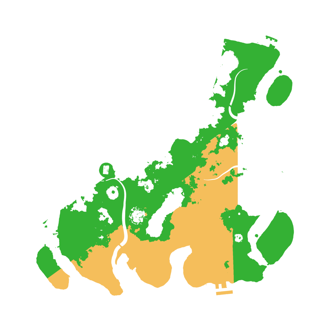 Biome Rust Map: Procedural Map, Size: 3850, Seed: 77661594