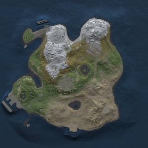 Thumbnail Rust Map: Procedural Map, Size: 2250, Seed: 1205146006, 8 Monuments