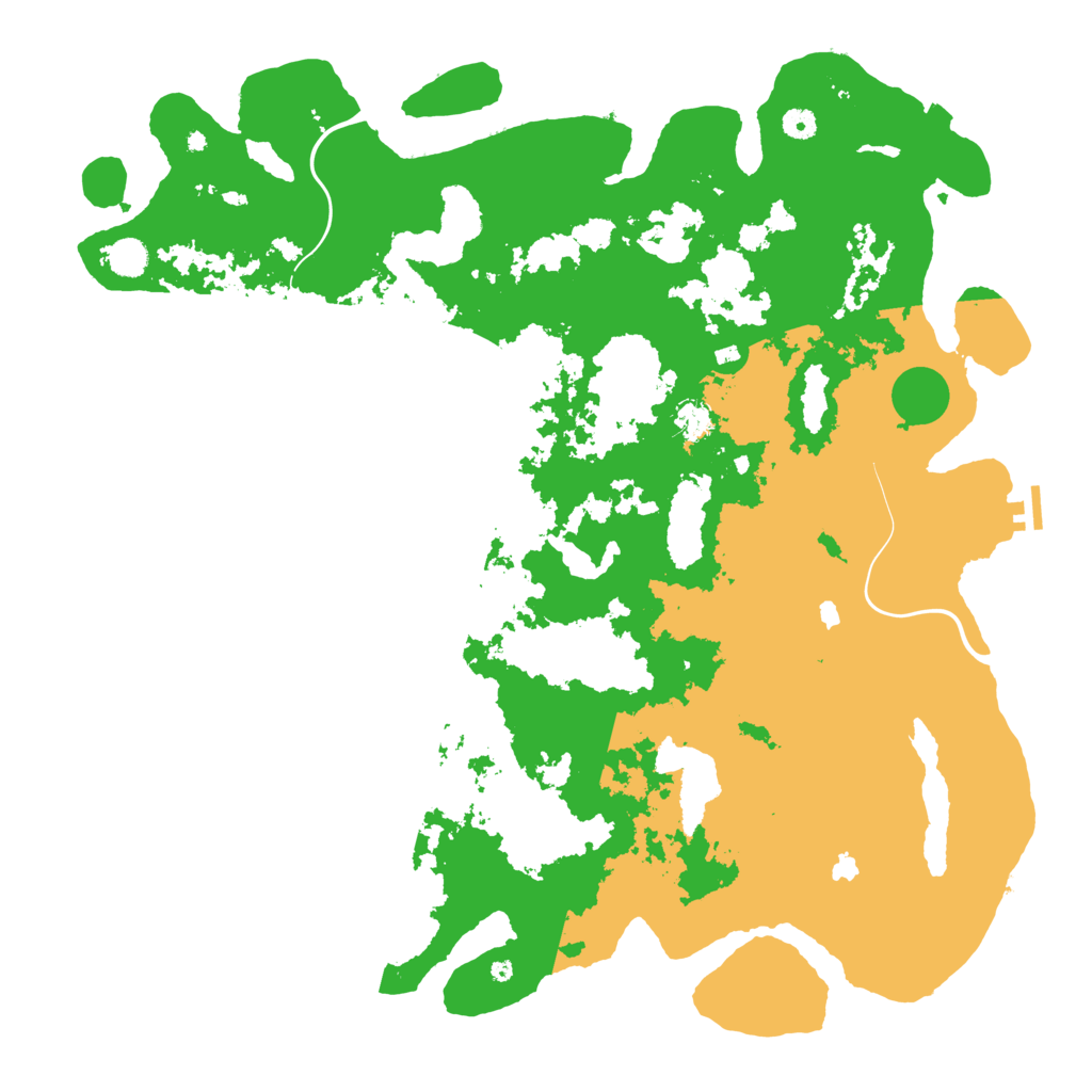 Biome Rust Map: Procedural Map, Size: 5000, Seed: 13145811