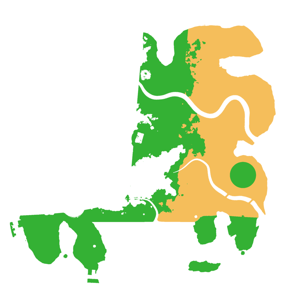 Biome Rust Map: Procedural Map, Size: 3000, Seed: 2945870