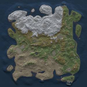 Thumbnail Rust Map: Procedural Map, Size: 4250, Seed: 221649693, 19 Monuments