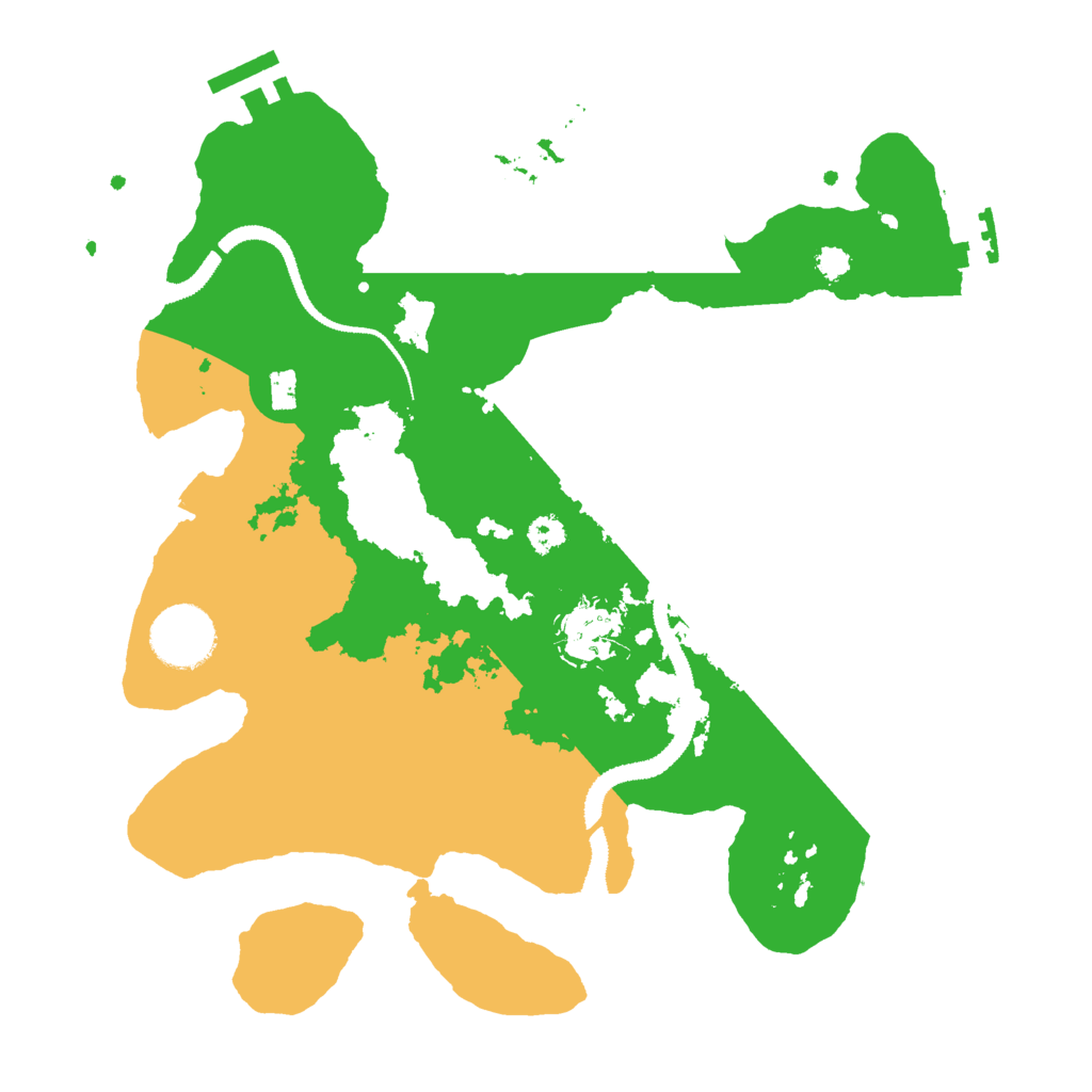 Biome Rust Map: Procedural Map, Size: 3000, Seed: 203367760