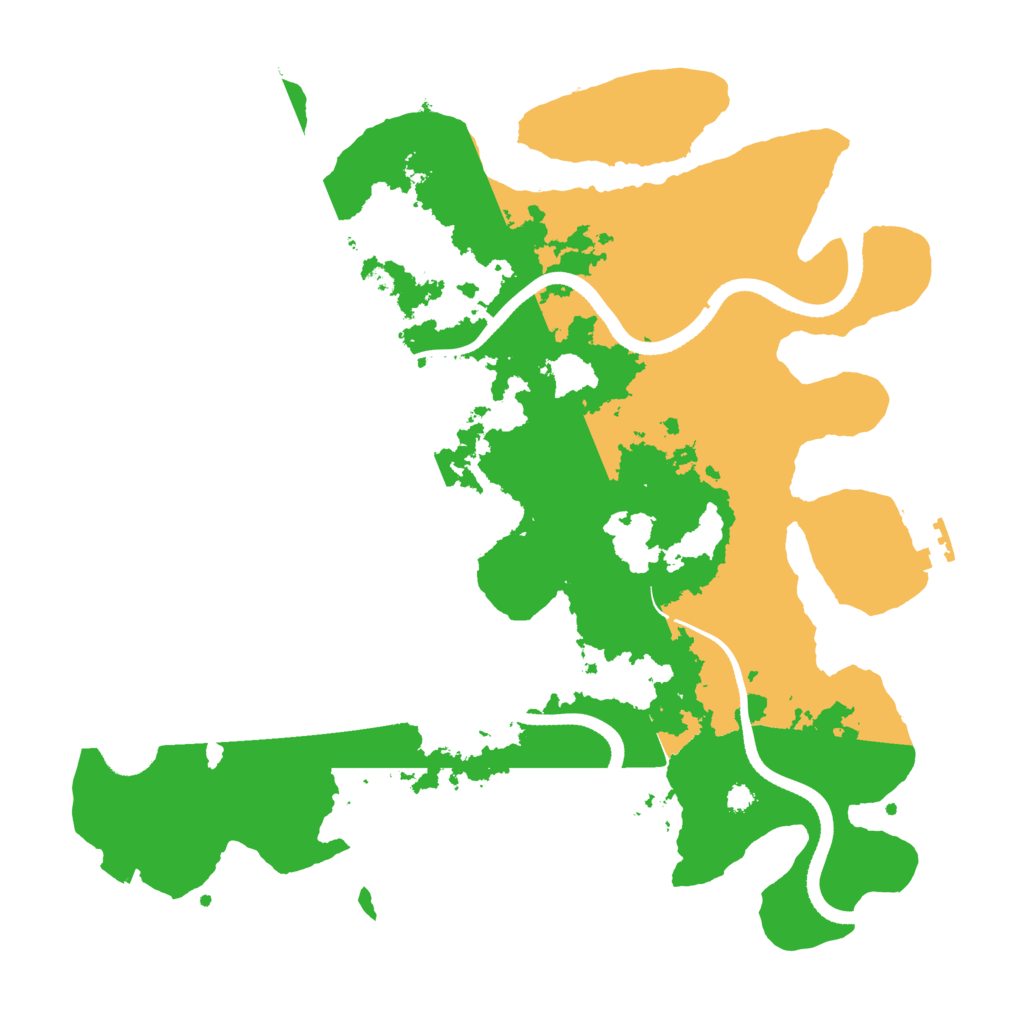 Biome Rust Map: Procedural Map, Size: 3500, Seed: 4922588