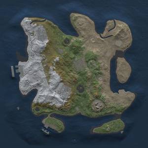 Thumbnail Rust Map: Procedural Map, Size: 2750, Seed: 1274929222, 12 Monuments