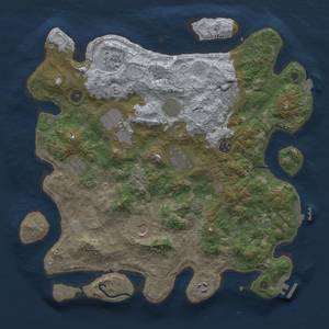 Thumbnail Rust Map: Procedural Map, Size: 4000, Seed: 1237996149, 18 Monuments