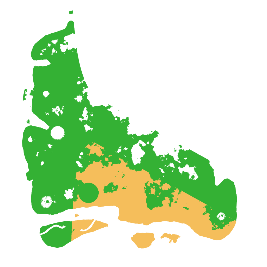 Biome Rust Map: Procedural Map, Size: 3500, Seed: 25271595