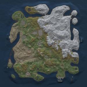 Thumbnail Rust Map: Procedural Map, Size: 4000, Seed: 622137960, 17 Monuments