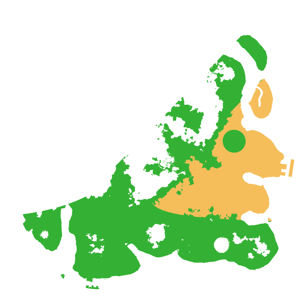 Biome Rust Map: Procedural Map, Size: 3500, Seed: 214781262