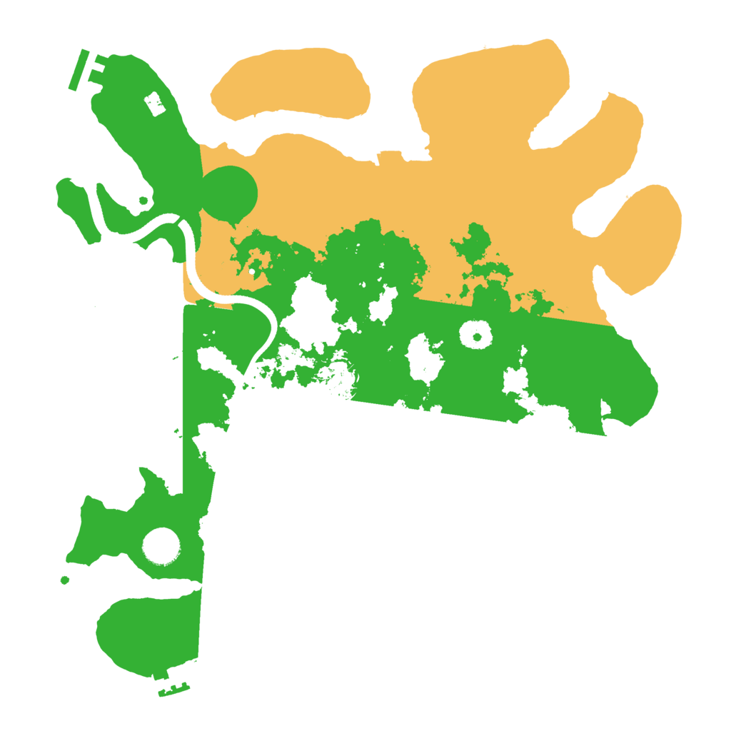 Biome Rust Map: Procedural Map, Size: 3500, Seed: 951461881