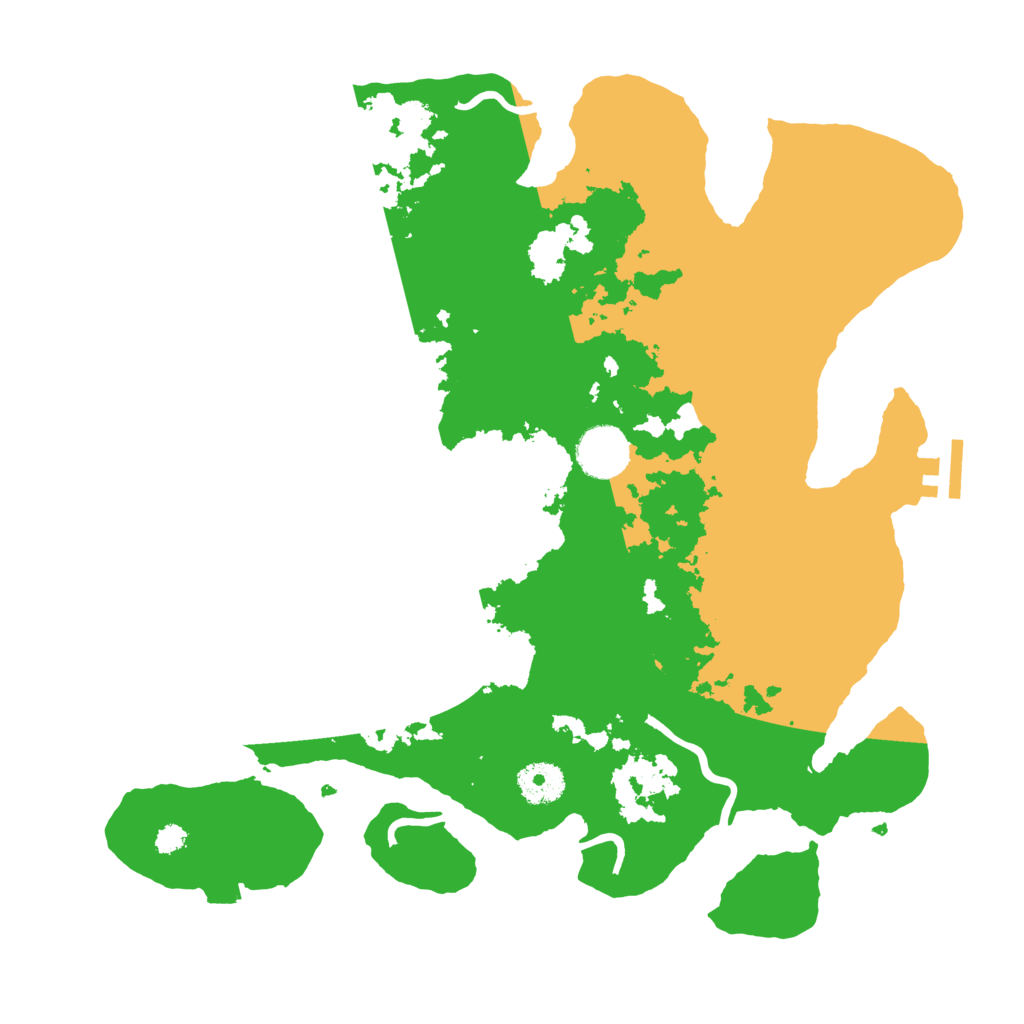 Biome Rust Map: Procedural Map, Size: 3500, Seed: 427663357