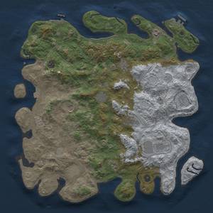 Thumbnail Rust Map: Procedural Map, Size: 4500, Seed: 698852387, 19 Monuments