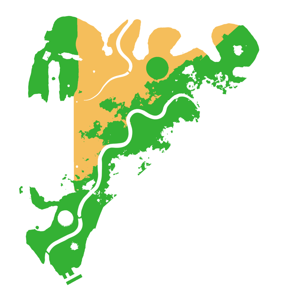Biome Rust Map: Procedural Map, Size: 3500, Seed: 2127727744