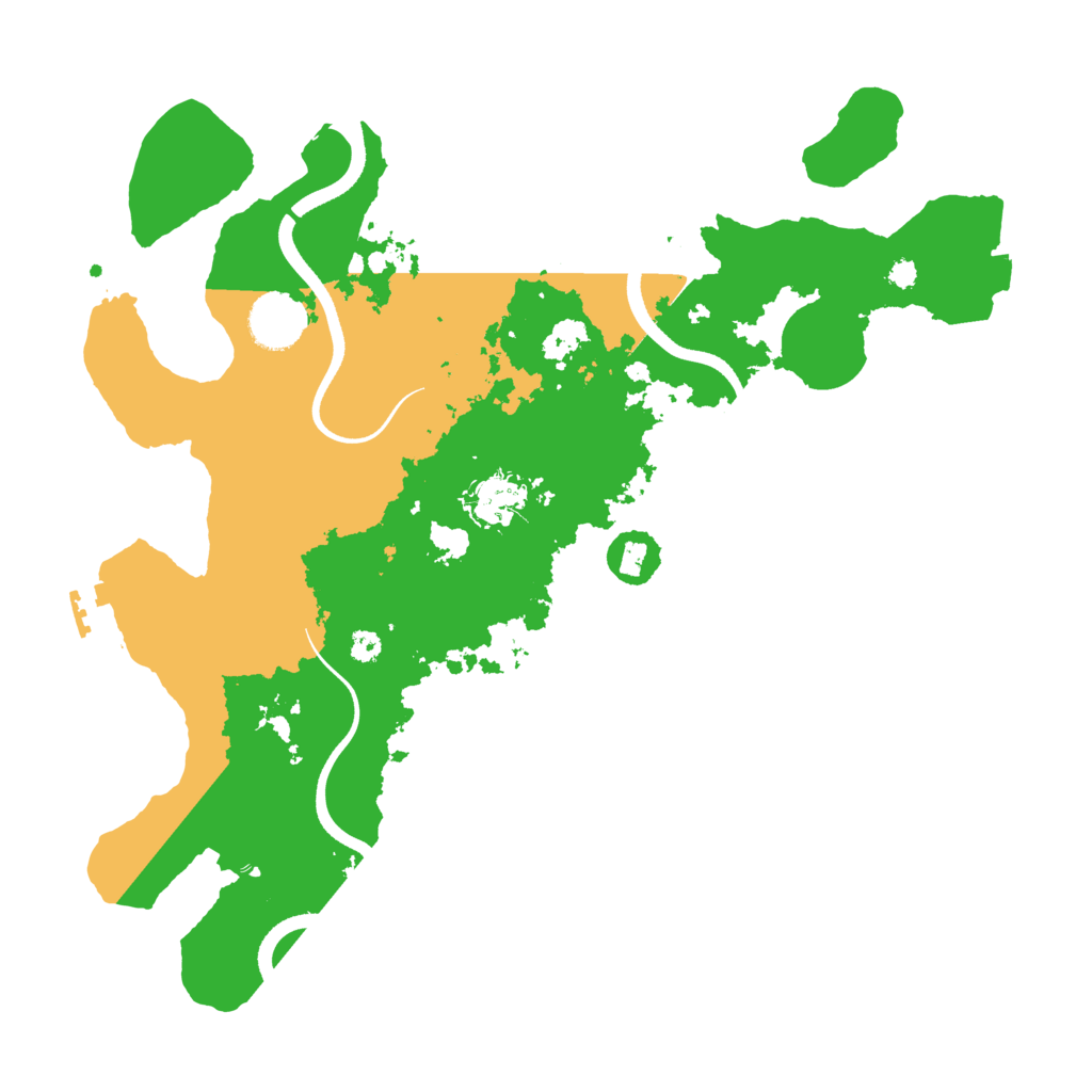 Biome Rust Map: Procedural Map, Size: 3500, Seed: 2132149306