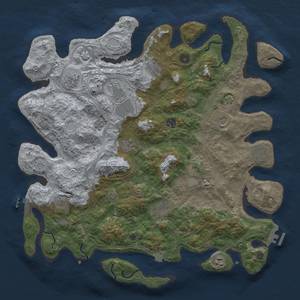 Thumbnail Rust Map: Procedural Map, Size: 4500, Seed: 1503651418, 19 Monuments