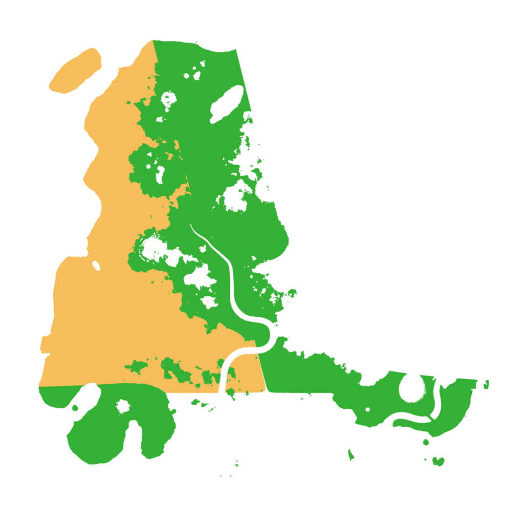 Biome Rust Map: Procedural Map, Size: 3500, Seed: 472516244