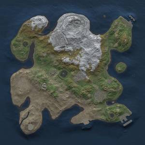 Thumbnail Rust Map: Procedural Map, Size: 3000, Seed: 1088313139, 12 Monuments