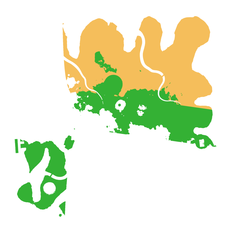 Biome Rust Map: Procedural Map, Size: 3500, Seed: 1454371005