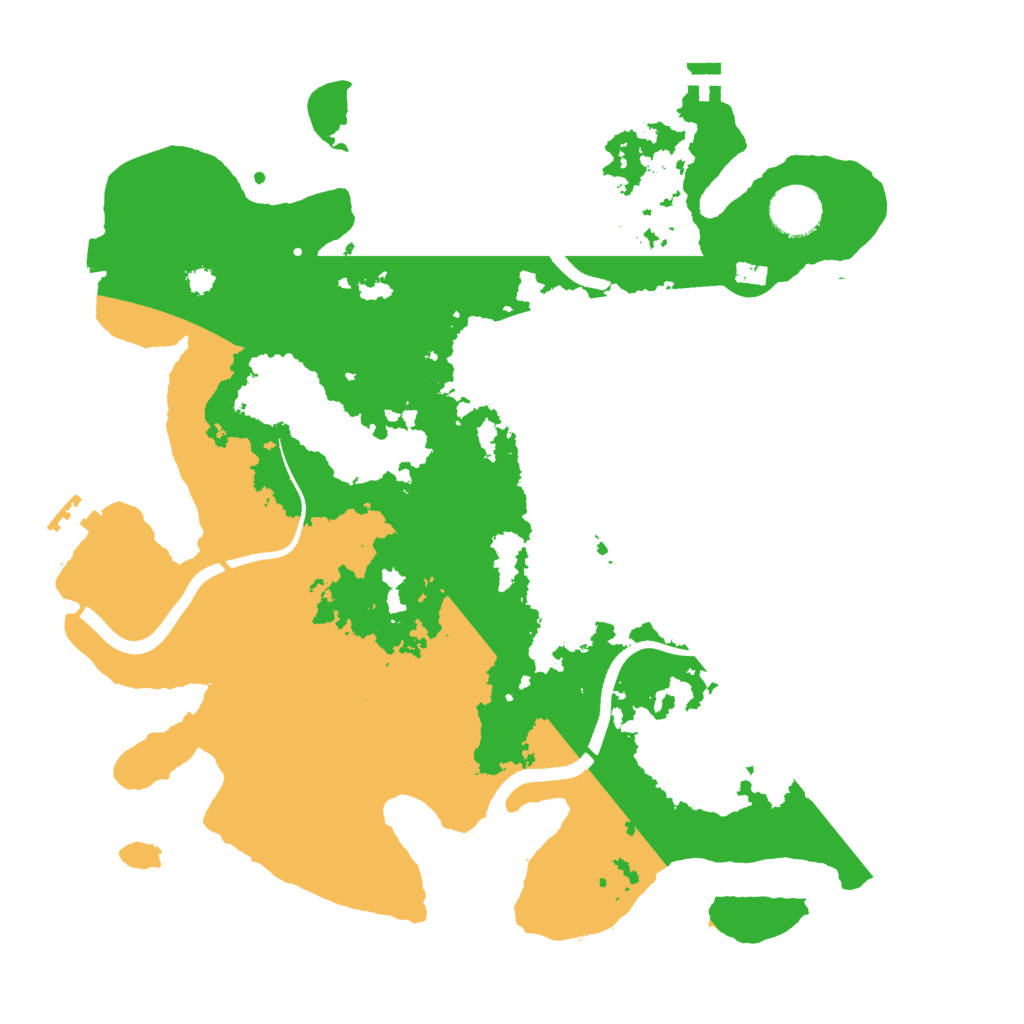 Biome Rust Map: Procedural Map, Size: 3500, Seed: 6363