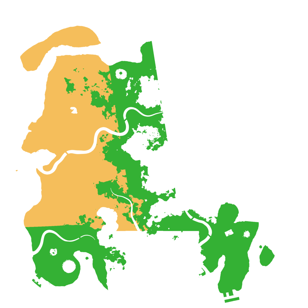 Biome Rust Map: Procedural Map, Size: 4200, Seed: 32864684