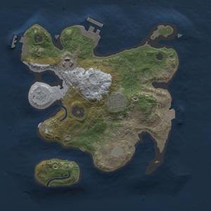 Thumbnail Rust Map: Procedural Map, Size: 2500, Seed: 1973852342, 8 Monuments