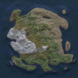 Thumbnail Rust Map: Procedural Map, Size: 3400, Seed: 552950628, 14 Monuments