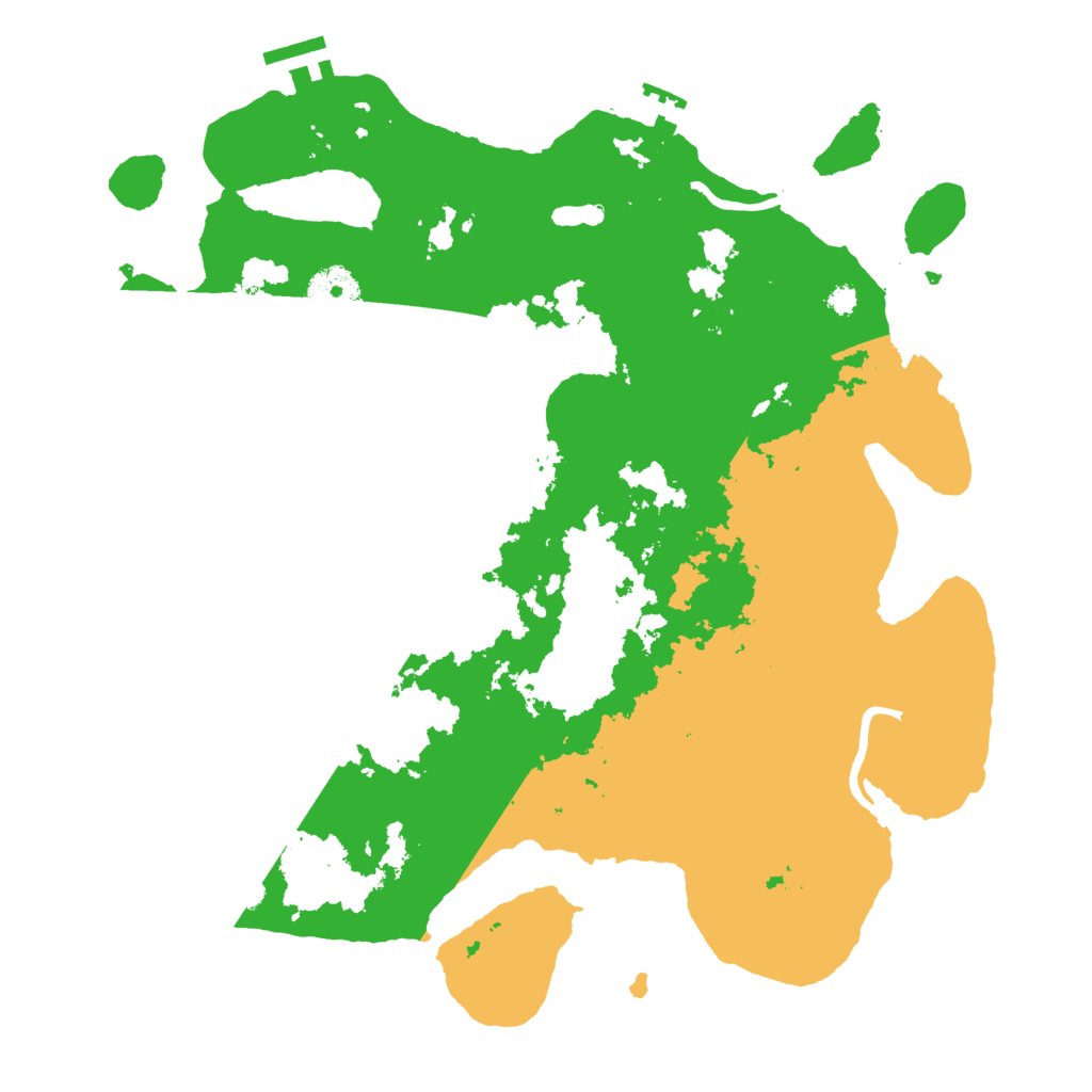 Biome Rust Map: Procedural Map, Size: 3500, Seed: 624597345