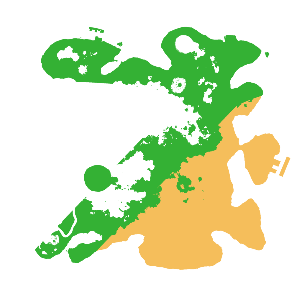 Biome Rust Map: Procedural Map, Size: 3000, Seed: 884697