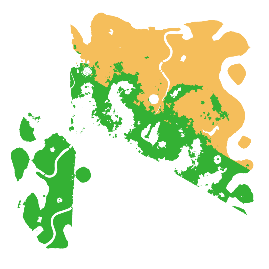 Biome Rust Map: Procedural Map, Size: 5000, Seed: 53283