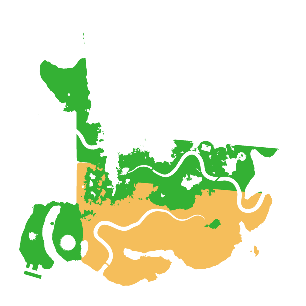 Biome Rust Map: Procedural Map, Size: 3500, Seed: 1081466206