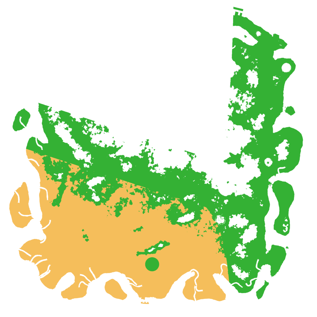 Biome Rust Map: Procedural Map, Size: 6000, Seed: 86332