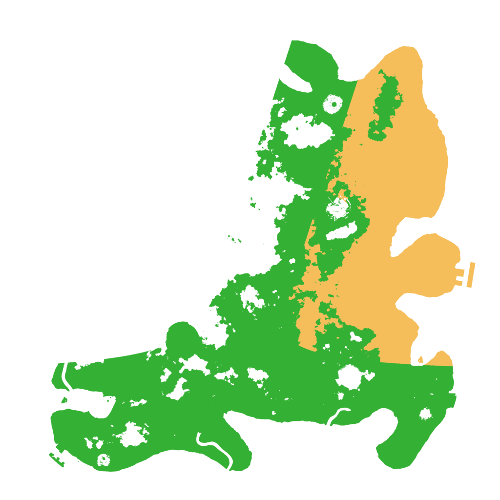 Biome Rust Map: Procedural Map, Size: 4000, Seed: 1007606456