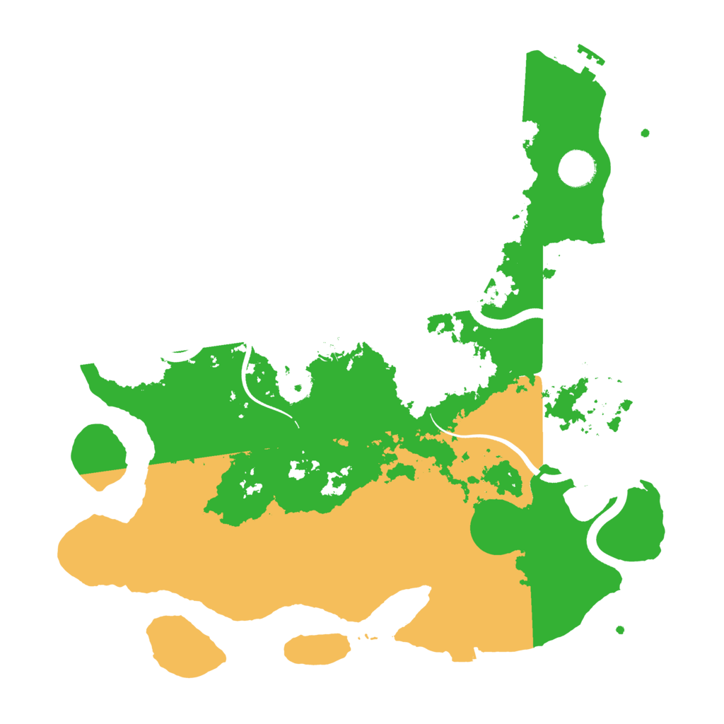 Biome Rust Map: Procedural Map, Size: 3500, Seed: 541158806