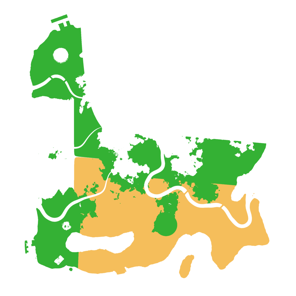Biome Rust Map: Procedural Map, Size: 3500, Seed: 1169514706
