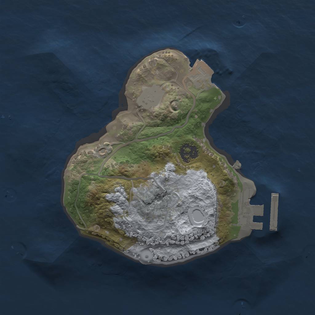 Rust Map: Procedural Map, Size: 1700, Seed: 489621, 4 Monuments