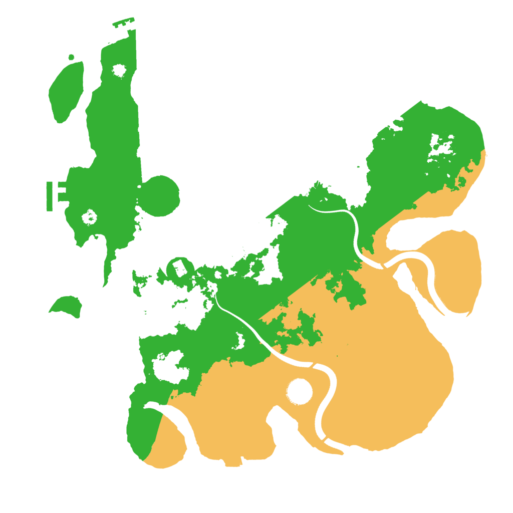 Biome Rust Map: Procedural Map, Size: 3500, Seed: 1958684217